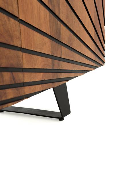 TV-Möbel  11493 Braun - Holz teilmassiv - 38 x 50 x 160 cm
