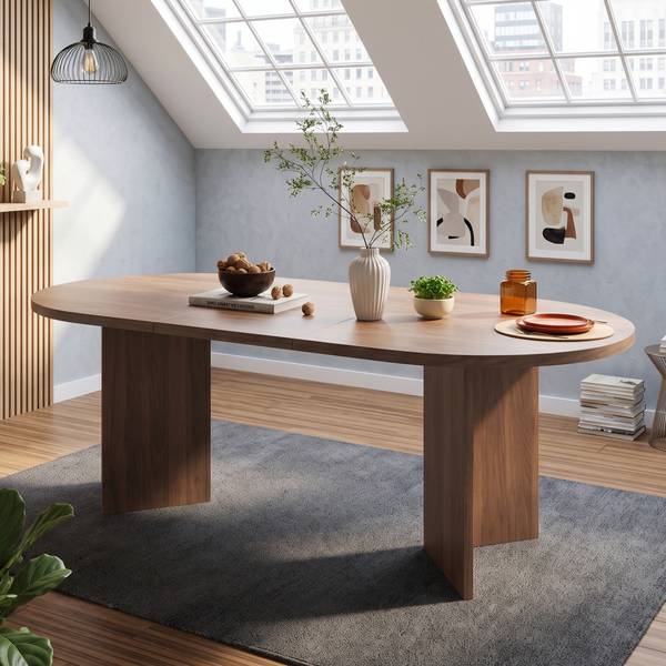 Esstisch CHANMU316 Ⅰ Walnuss Dekor - 90 x 200 cm