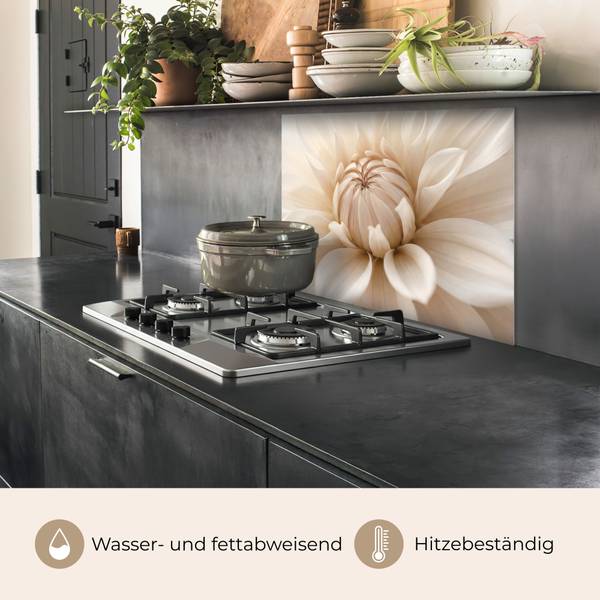 SPRITZSCHUTZ KÜCHE Blume 80 x 60 cm