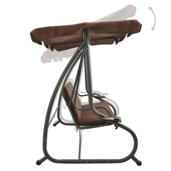 Banc de balançoire 3006430 Marron - Polyester - 232 x 170 x 125 cm