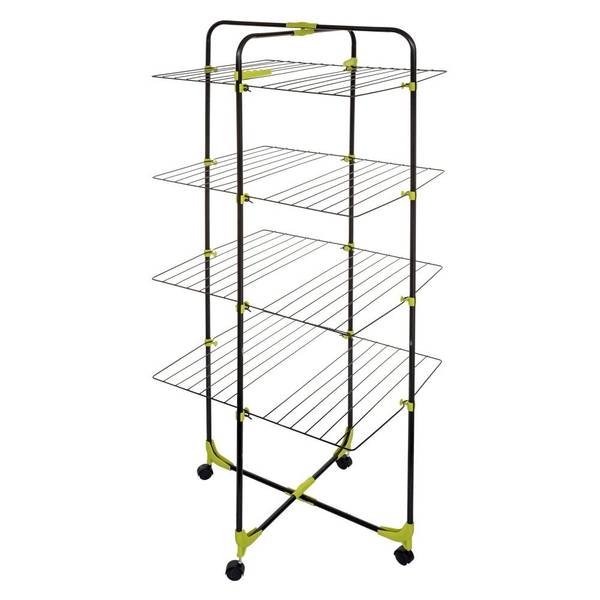 Zusammenklappbarer Wäscheständer MOJAVE Grau - Metall - 61 x 177 x 70 cm