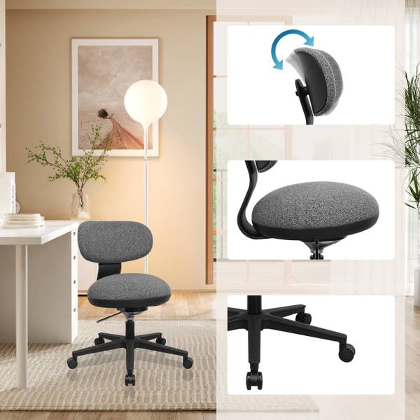 Bürostuhl SITMOTION B Grau - Polyester - 48 x 85 x 55 cm