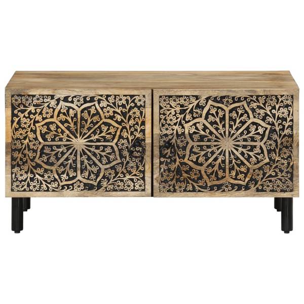 Couchtisch D131 Braun - Massivholz - 50 x 40 x 80 cm