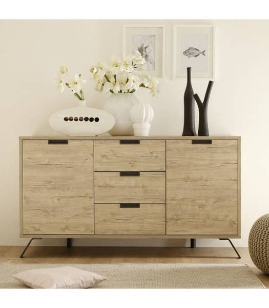 Sideboard Palma Braun - Holzwerkstoff - 50 x 86 x 156 cm