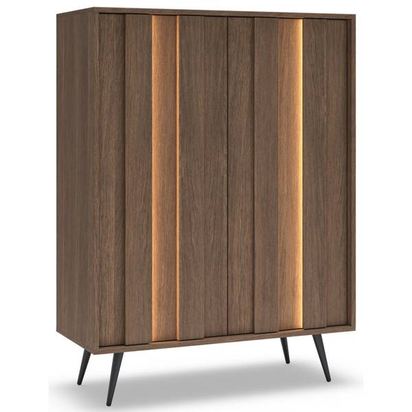 Highboard Amaro Braun - Melamin - 94 x 126 x 40 cm