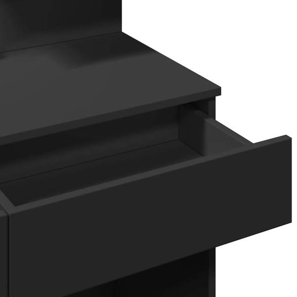 LED-Schminktisch XT5391 Schwarz - Holzwerkstoff - 40 x 130 x 100 cm