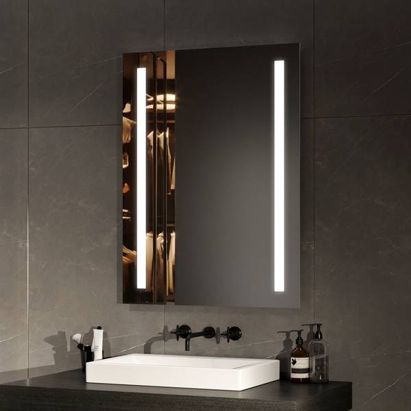 LED Badspiegel LM01B2D Spiegelglas - 5 x 80 x 4 cm