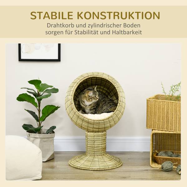 Katzenhaus D30-106V00YL Gelb - Textil - 105 x 182 x 105 cm