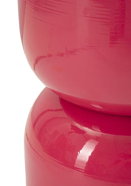 Kaffeetisch Oyi Pink - Metall - 31 x 46 x 31 cm