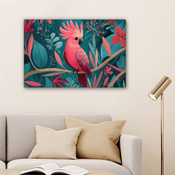 LEINWANDBILD Kakadu 90 x 60 cm