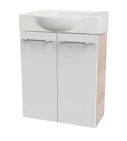 Waschbeckenunterschrank SBC B.Clever Weiß - Holzwerkstoff - 60 x 70 x 34 cm