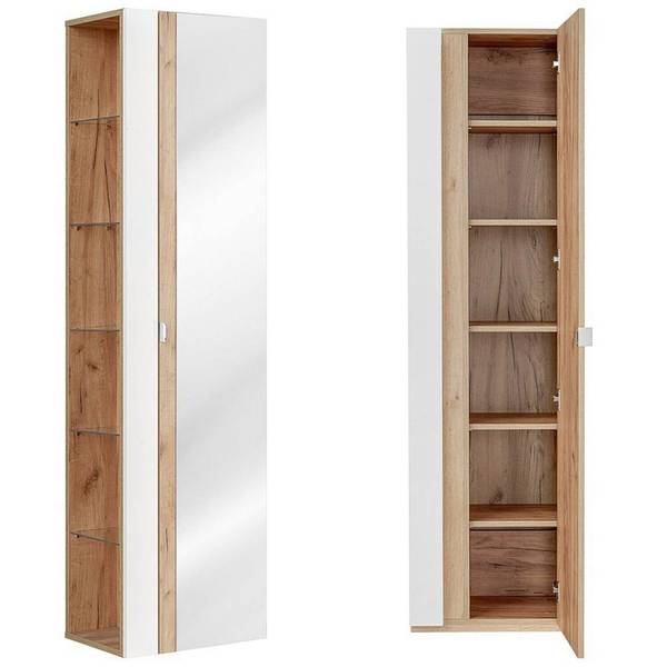 Badmöbel-Set TOSKANA-56-516 4er-Set Weiß - Holzwerkstoff - 240 x 190 x 46 cm