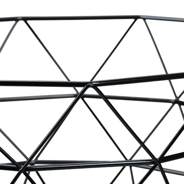 Obstkorb Gitter Design Schwarz - Hellbraun