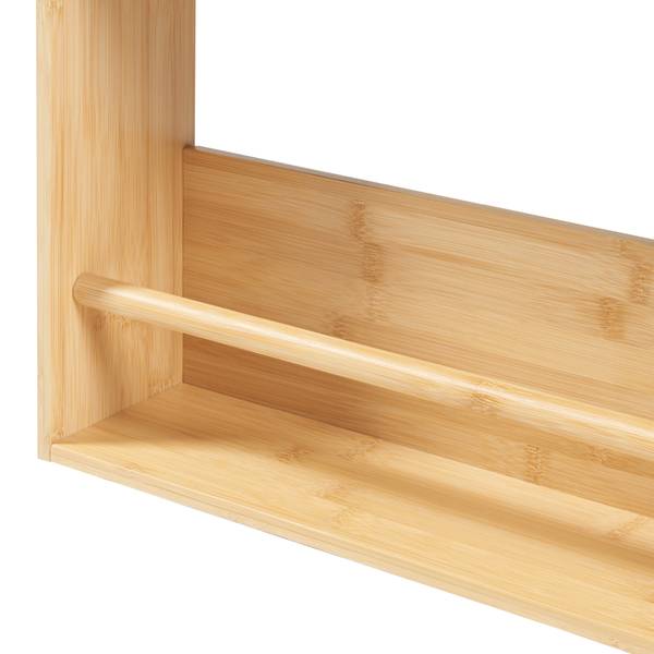 Wandregal Hareid Beige - Bambus - 60 x 80 x 12 cm