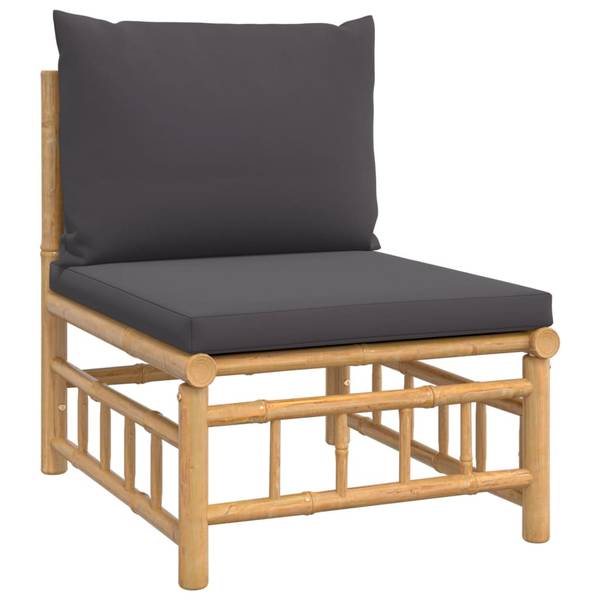 Garten-Lounge-Set 3028492-20 (6-teilig) Braun - Dunkelgrau - Grau