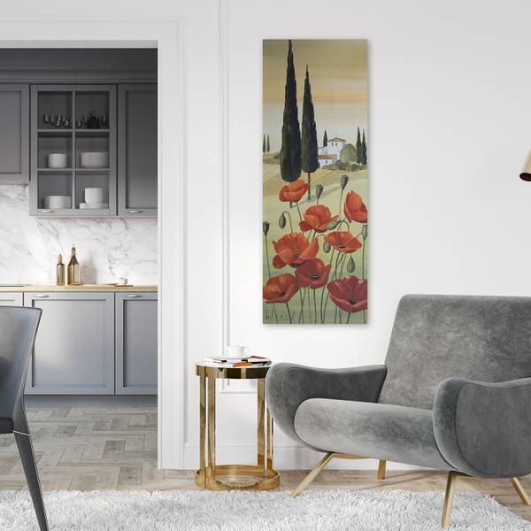 Tableau déco paysage toscan avec des 50 x 150 cm