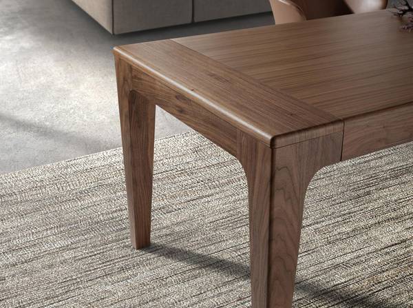 Ausziehbarer Esstisch 1190 Braun - Walnuss - 200 x 75 x 90 cm
