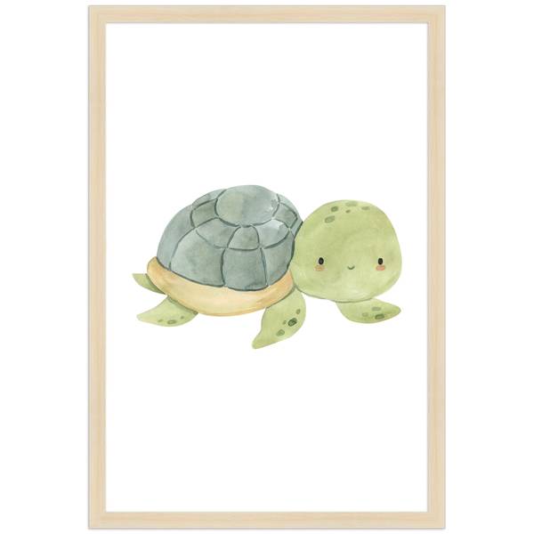Schildkröte gerahmtes Poster 20 x 30 cm