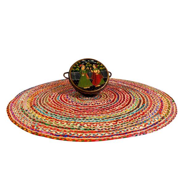 Jute Teppich Tamani 120 x 120 cm
