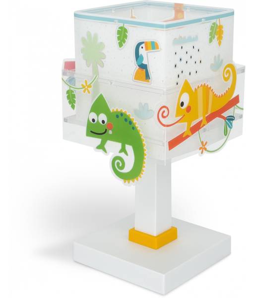 Kinder-Tischlampe Chamäleon Tiere Kunststoff - 15 x 30 x 15 cm