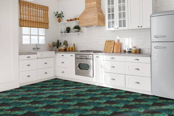 Selbstklebende Fliesen (9 St.) Marmor Polyester PVC - 30 x 30 x 0 cm