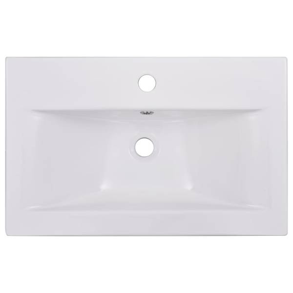 Meubles de bain 3007823 Blanc - Bois manufacturé - Matière plastique - 60 x 46 x 38 cm