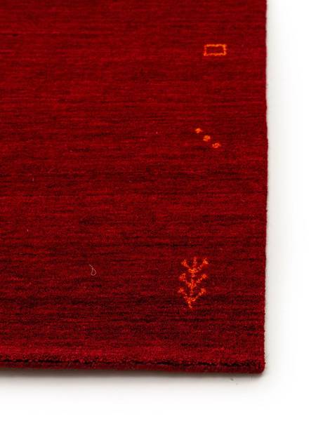 Tapis de couloir en laine Jamal Rouge - Profondeur : 300 cm