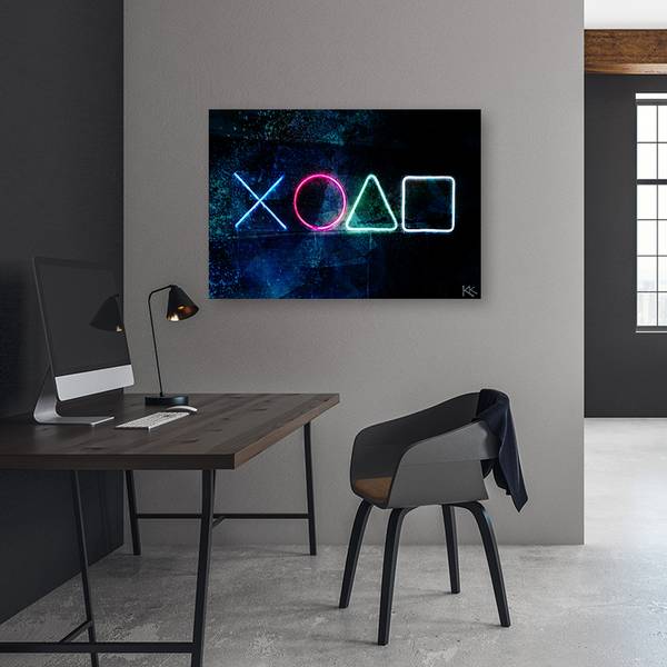 Tableau déco console de jeux 60 x 40 cm