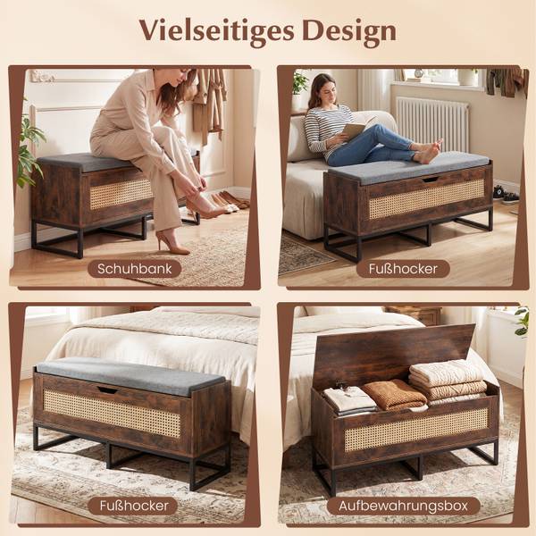 Schuhbank VH35644 Braun
