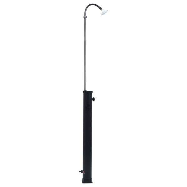 Solardusche 92295 Schwarz - ABS - PVC - 12 x 215 x 12 cm
