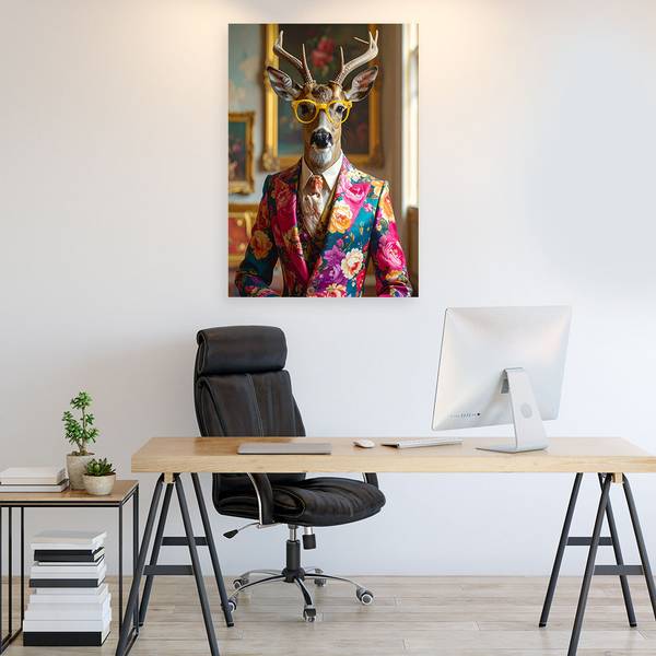 Wandbild Hirsche 40 x 60 cm