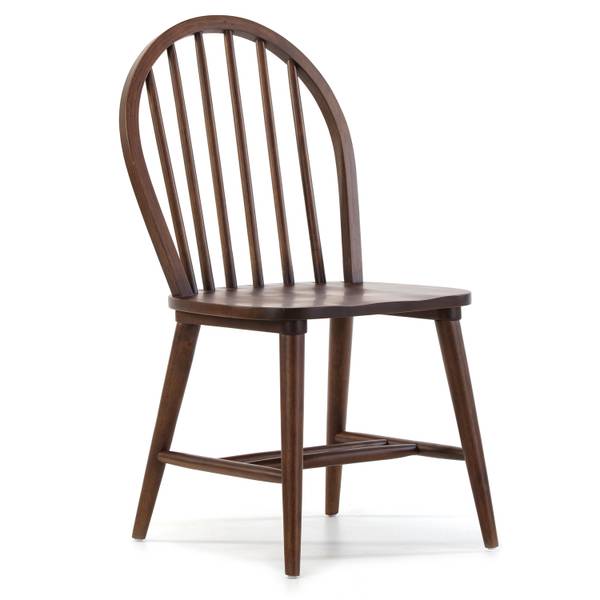 Ensemble table et 4 chaises Clarck Imitation noyer