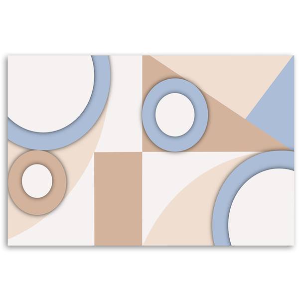 Wandbild geometrische formen abstraktion 120 x 80 cm