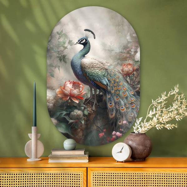 BILD Pfau 80 x 120 cm
