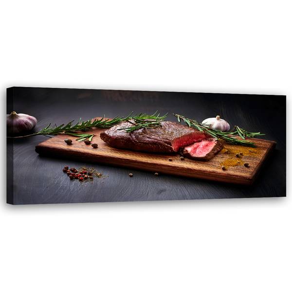 Wandbild steak fleisch essen für die 150 x 50 cm