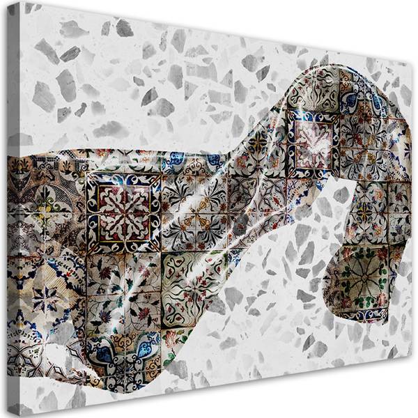 Wandbild satin-stoff 120 x 80 cm