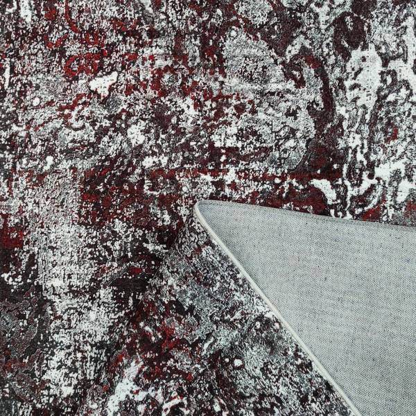 Marmor Look - Waschbar -Rot-120cmX160 Bordeaux - 120 x 160 cm