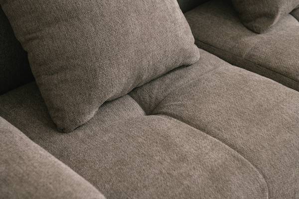 Ecksofa sofaMOUS mit Ottomane Kaffeebraun