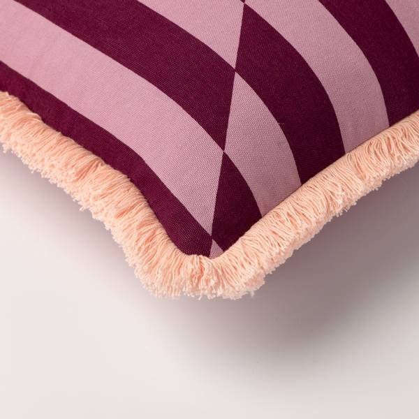 Kussenhoes Cherie roze - textiel - 45 x 45 x 10 cm