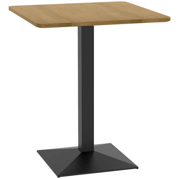 Eettafel 83A-078V80DR bruin - plaatmateriaal op houtbasis - 70 x 75 x 70 cm