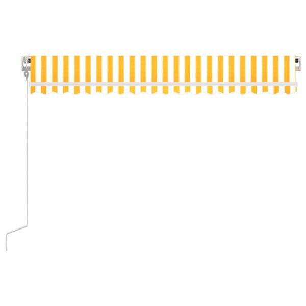 Auvent rétractable 3006541-2 Jaune - Polyester - Aluminium - 350 x 350 x 400 cm