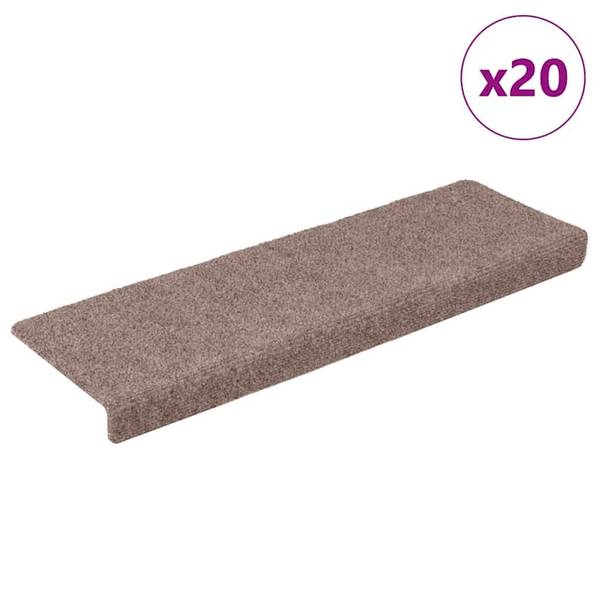 Treppenmatte 3007456-4 (20er Set) Weiß - Polypropylen - 4 x 4 x 65 cm