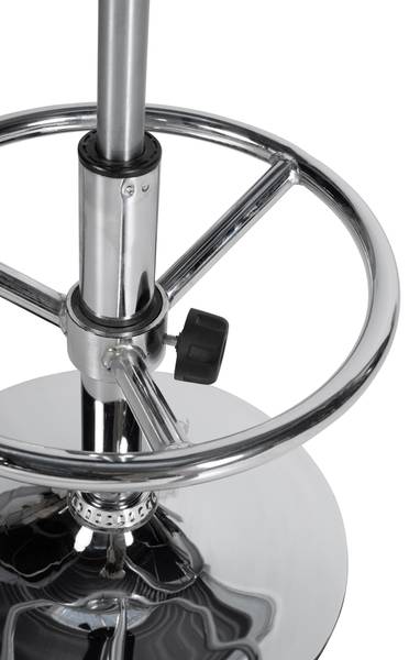 Barhockergestell ROUND Silber - Metall - 39 x 55 x 39 cm