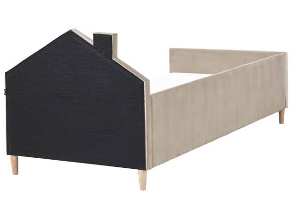 Kinderbett KERVAN Beige - Taupe - Weiß