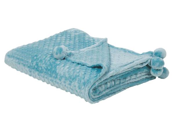Kuscheldecke SAMUR Blau - Hellblau - 150 x 150 cm