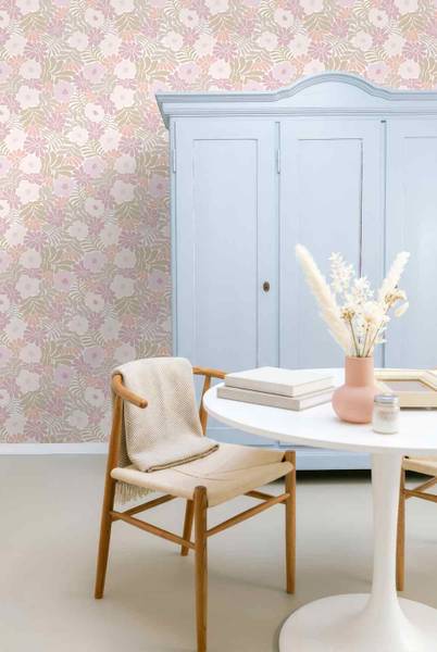 Tapete 131002 Pink - Papier - 53 x 1005 x 53 cm
