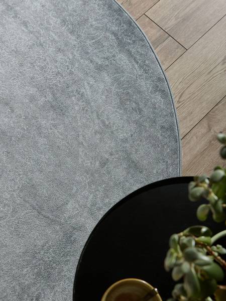 Waschbarer Teppich Miray Creme - Grau