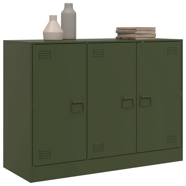 Sideboard 3033202 Grün - Stahl - 99 x 73 x 39 cm