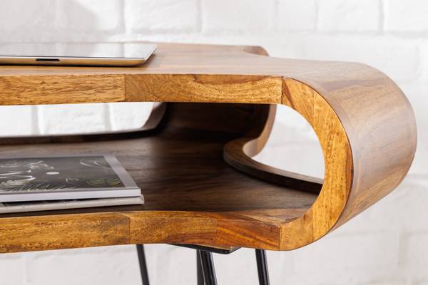 Schreibtisch ORGANIC LIVING Braun - Sheesham - 120 x 79 x 70 cm
