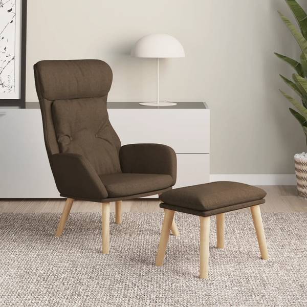 Relaxsessel mit Hocker 3012685-2 Braun